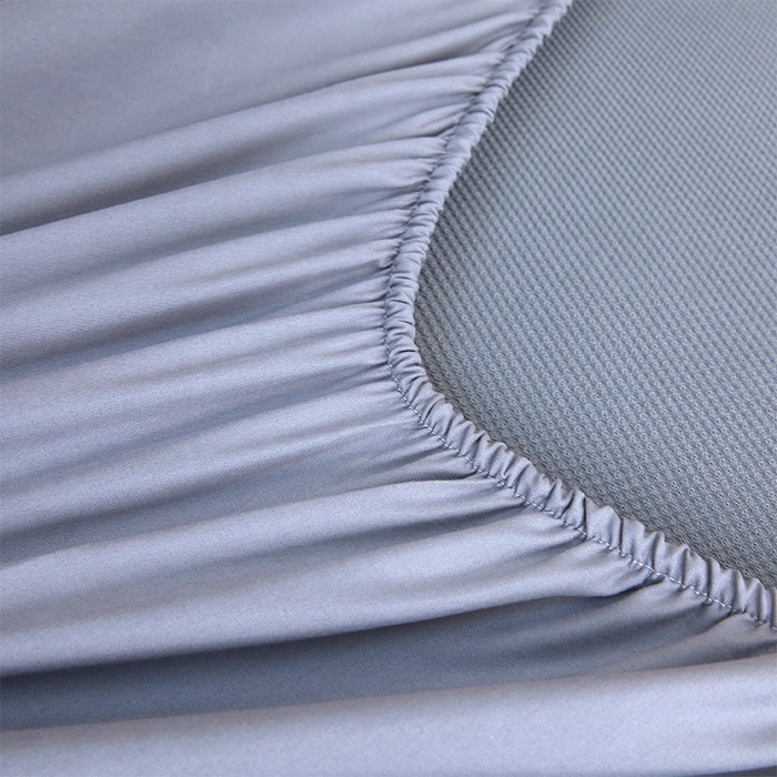 91家纺网 家纺一手货源 找家纺 （总）罗艺轩 2025新款可拆卸床笠式床裙凉感冰丝藤席三件套-爱星海