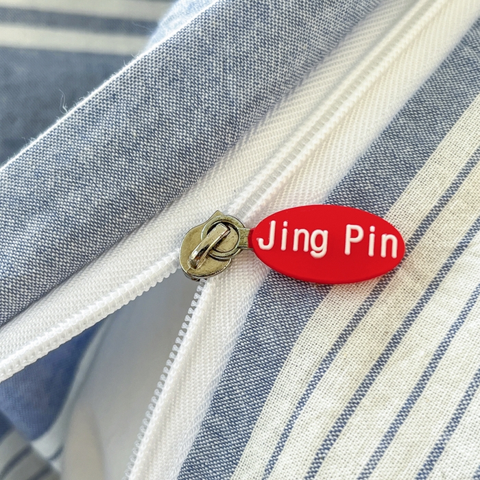 91家纺网 家纺一手货源 找家纺 菡宝 2025新款A类纯棉全棉色织水洗棉四件套 支持定做定制尺寸 赫本-海盐蓝