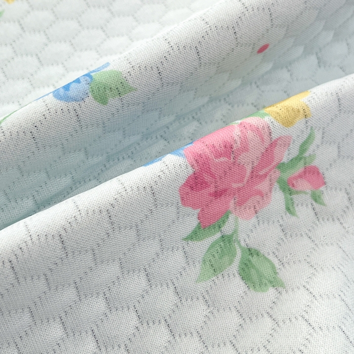 91家纺网 家纺一手货源 找家纺 Sweet dreams甜梦 2025新款数码印花凉感豆豆软席凉席席子系列-小版 蝴蝶结粉花