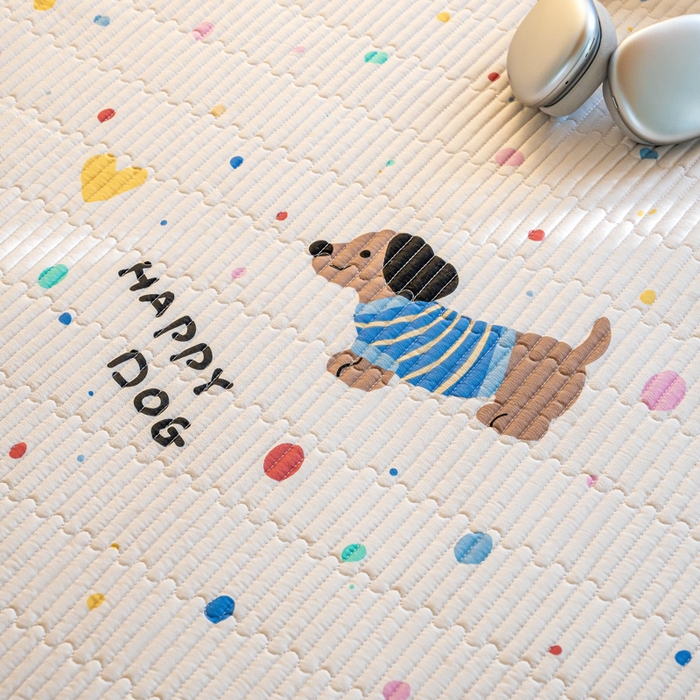 91家纺网 家纺一手货源 找家纺  （提供买家秀 爆款花型 不断货）2025新款小清新印花全棉床盖学生床盖套件-跑量款 甜心汪星人