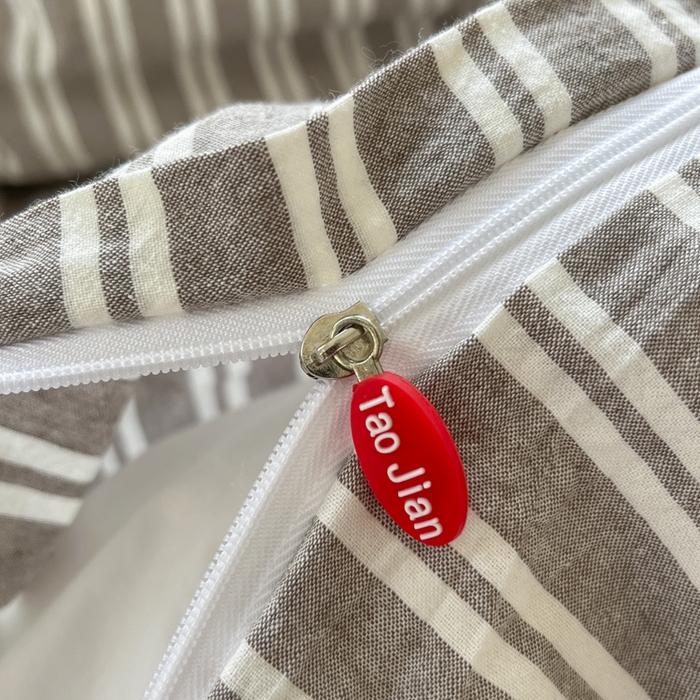 91家纺网 家纺一手货源 找家纺 菡宝 2025新款A类纯棉全棉色织水洗棉四件套 支持定做定制尺寸 牧野-米卡棕