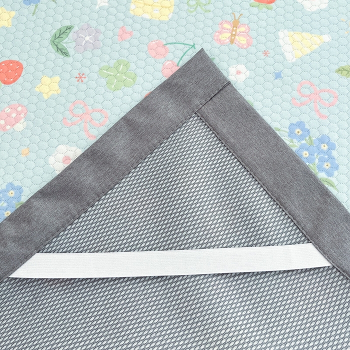 91家纺网 家纺一手货源 找家纺 Sweet dreams甜梦 2025新款数码印花凉感豆豆软席凉席席子系列-小版 花花小兔