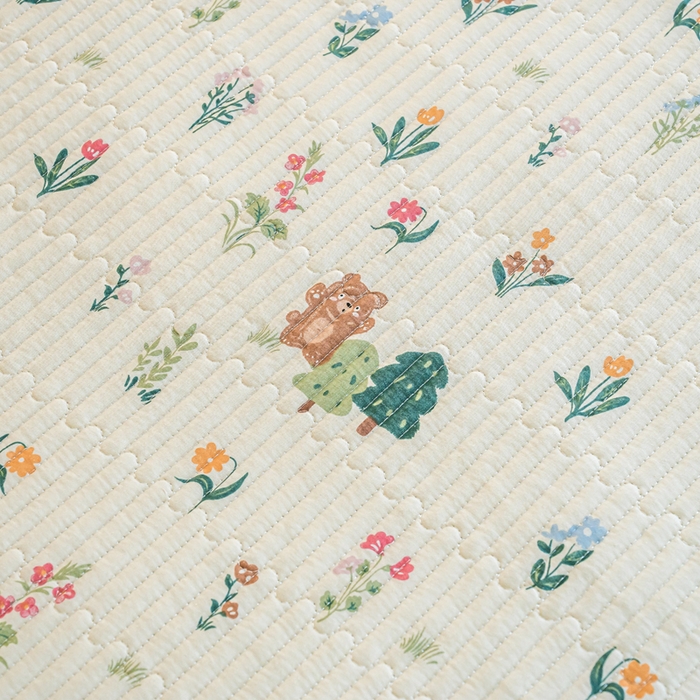 91家纺网 家纺一手货源 找家纺  （提供买家秀 爆款花型 不断货）2025新款小清新印花全棉床盖学生床盖套件-跑量款 秘密花园