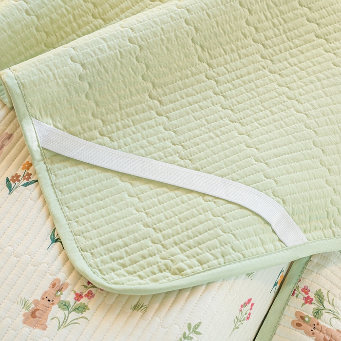 91家纺网 家纺一手货源 找家纺  （提供买家秀 爆款花型 不断货）2025新款小清新印花全棉床盖学生床盖套件-跑量款 秘密花园