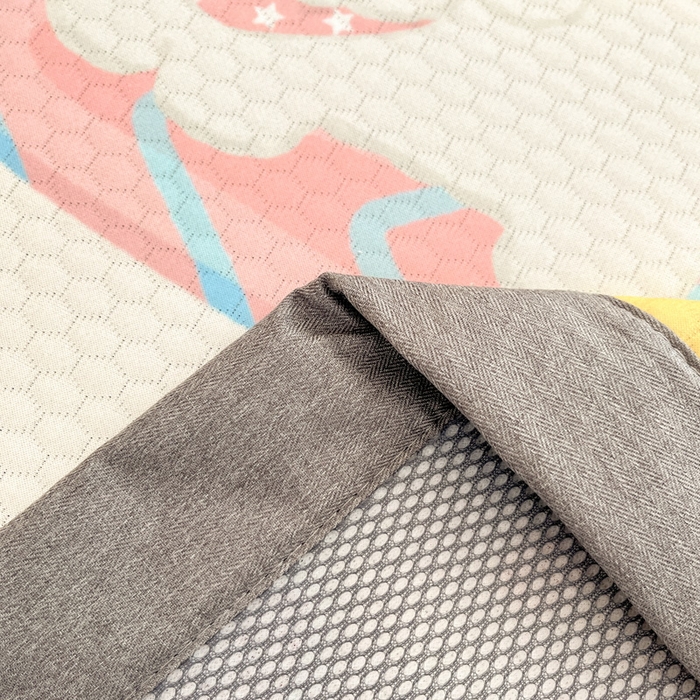 91家纺网 家纺一手货源 找家纺 Sweet dreams甜梦 2025新款数码印花凉感豆豆软席凉席席子系列-小版 夏季派对