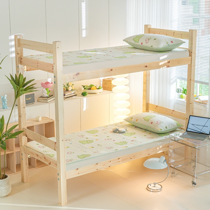 91家纺网 家纺一手货源 找家纺  （提供买家秀 爆款花型 不断货）2025新款小清新印花全棉床盖学生床盖套件-跑量款 幸运独角龙