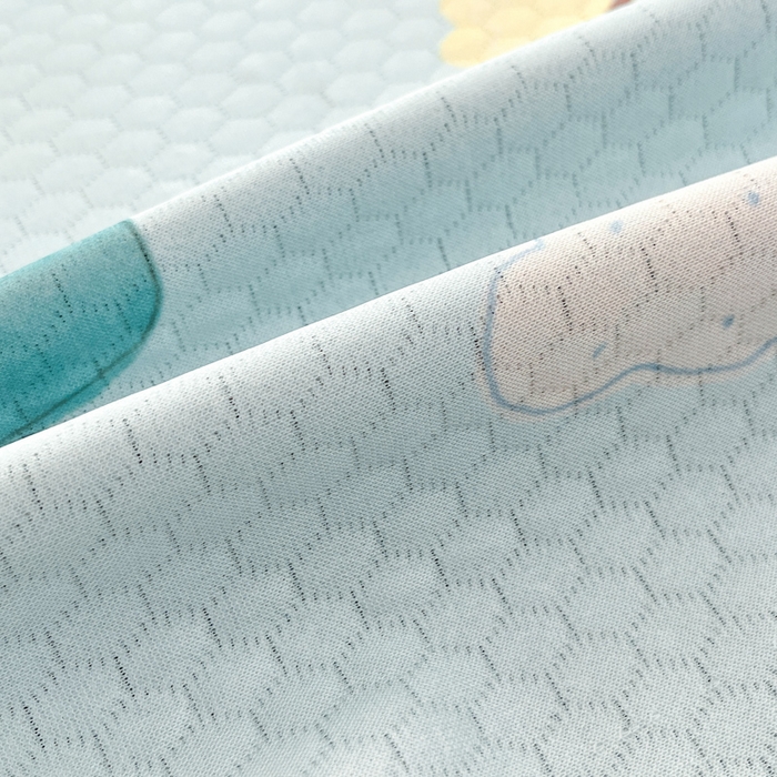 91家纺网 家纺一手货源 找家纺 Sweet dreams甜梦 2025新款数码印花凉感豆豆软席凉席席子系列-小版 小森林