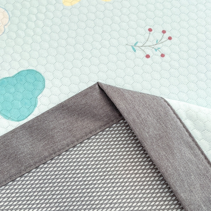 91家纺网 家纺一手货源 找家纺 Sweet dreams甜梦 2025新款数码印花凉感豆豆软席凉席席子系列-小版 小森林