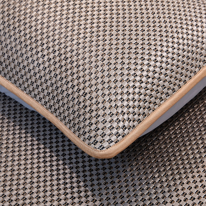 91家纺网 家纺一手货源 找家纺 罗艺轩 2025新款可拆卸床笠式床裙凉感冰丝藤席三件套-爱星海 爱星海-糖咖色