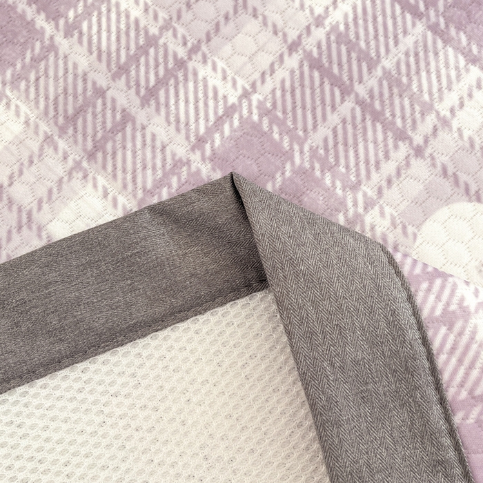 91家纺网 家纺一手货源 找家纺 Sweet dreams甜梦 2025新款数码印花凉感豆豆软席凉席席子系列-大版 格子小鸡