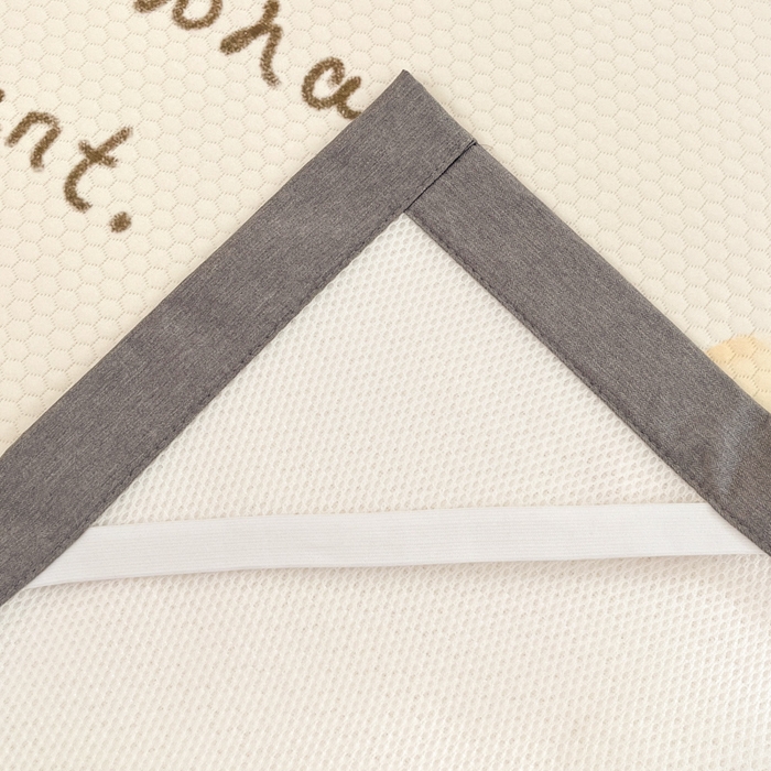 91家纺网 家纺一手货源 找家纺 Sweet dreams甜梦 2025新款数码印花凉感豆豆软席凉席席子系列-大版 狗狗的早餐