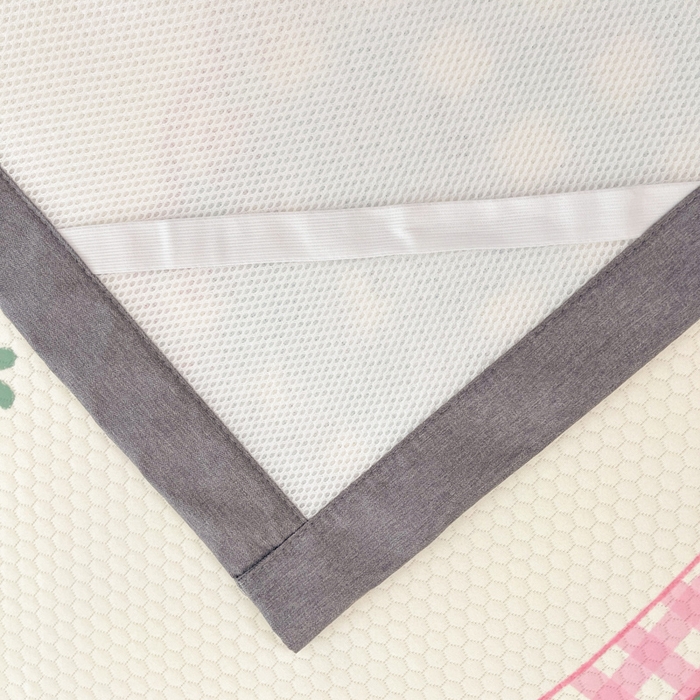 91家纺网 家纺一手货源 找家纺 Sweet dreams甜梦 2025新款数码印花凉感豆豆软席凉席席子系列-大版 花花蝴蝶结