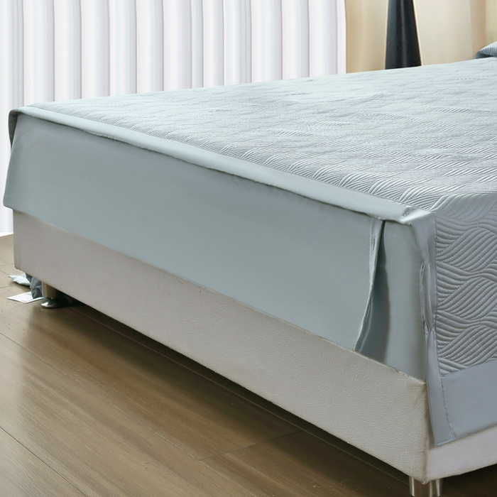 91家纺网 家纺一手货源 找家纺 （总）OL家纺 2025新款60S兰精天丝带刺绣防滑床盖