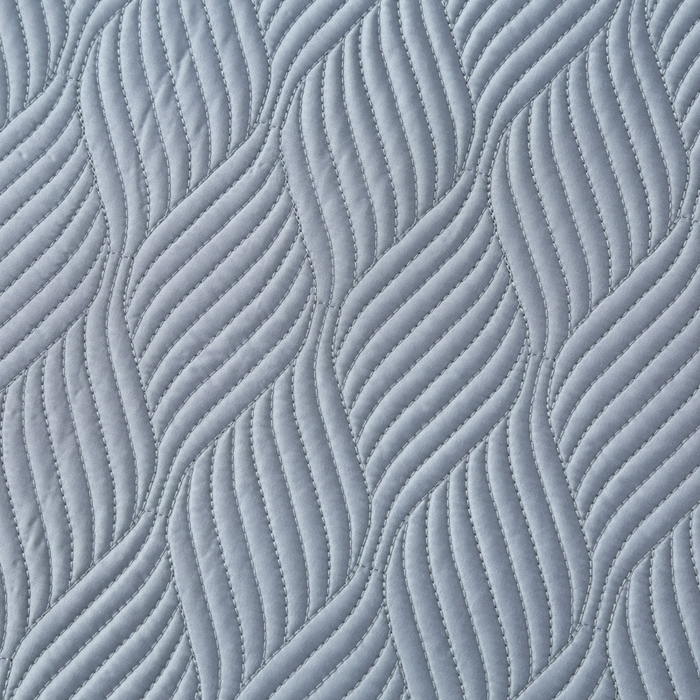 91家纺网 家纺一手货源 找家纺 OL家纺 2025新款60S兰精天丝带刺绣防滑床盖 灰紫