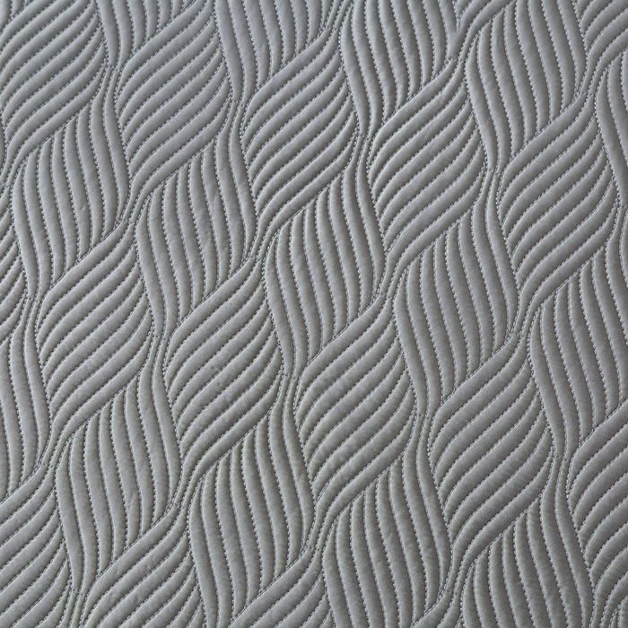 91家纺网 家纺一手货源 找家纺 OL家纺 2025新款60S兰精天丝带刺绣防滑床盖 深灰