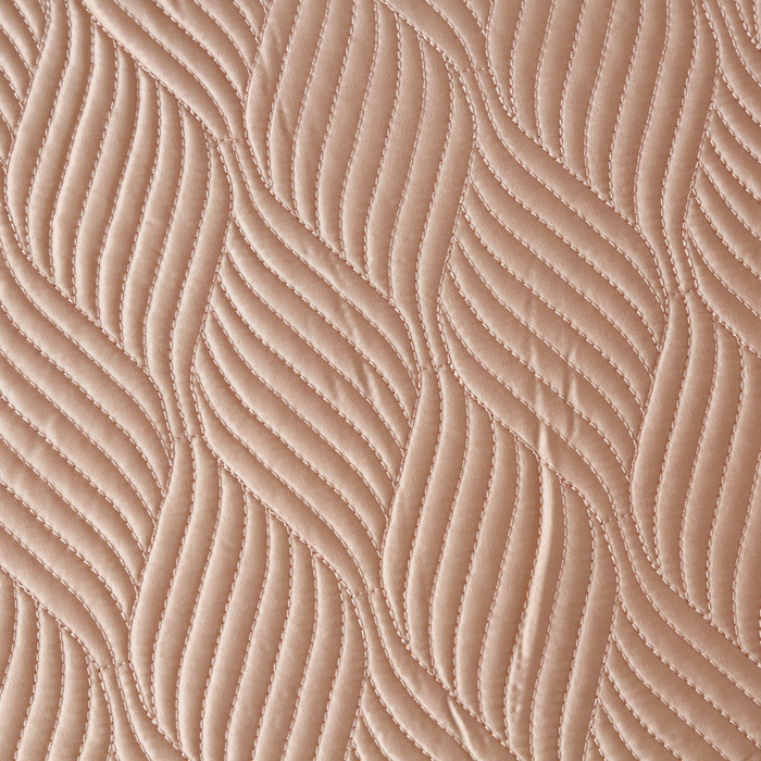 91家纺网 家纺一手货源 找家纺 OL家纺 2025新款60S兰精天丝带刺绣防滑床盖 玉色