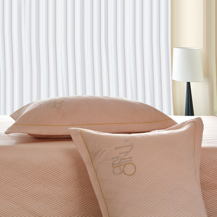 91家纺网 家纺一手货源 找家纺 OL家纺 2025新款60S兰精天丝带刺绣防滑床盖 玉色