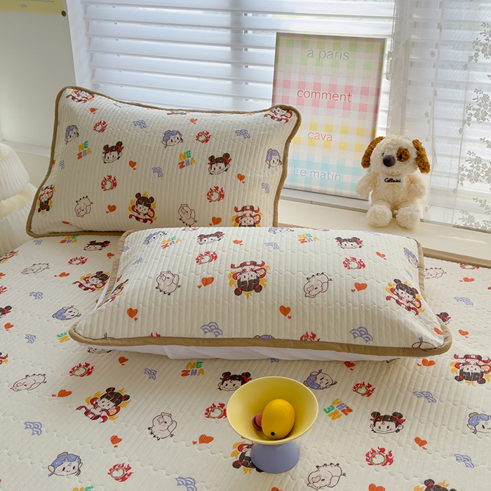 91家纺网 家纺一手货源 找家纺 （总）赫梵茜 2025春夏新款锦氨凉感丝冰皮软席床盖夏被夏凉被空调被四件套