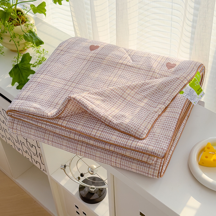 赫梵茜 2025春夏新款无套路不墨迹锦氨凉感丝双面印花小冰皮夏被夏凉被空调被可机洗 美拉德