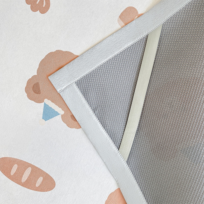 91家纺网 家纺一手货源 找家纺  （提供买家秀 爆款花型 不断货）2025新款600D小清新卡通印花冰丝枕套单品 面包小熊