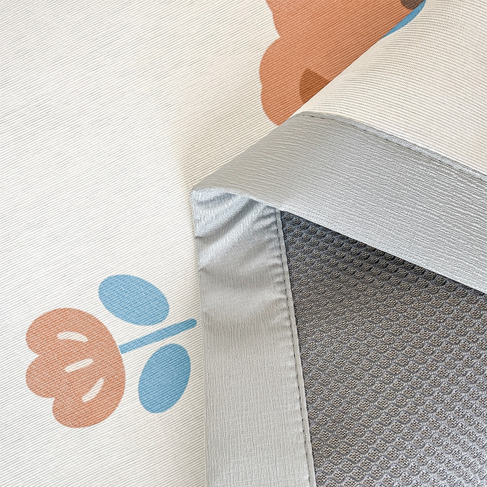 91家纺网 家纺一手货源 找家纺  （提供买家秀 爆款花型 不断货）2025新款600D小清新卡通印花冰丝枕套单品 面包小熊