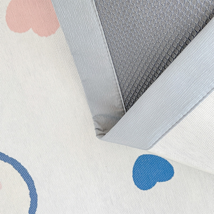 91家纺网 家纺一手货源 找家纺  （提供买家秀 爆款花型 不断货）2025新款600D小清新卡通印花冰丝凉席三件套系列 爱心小熊