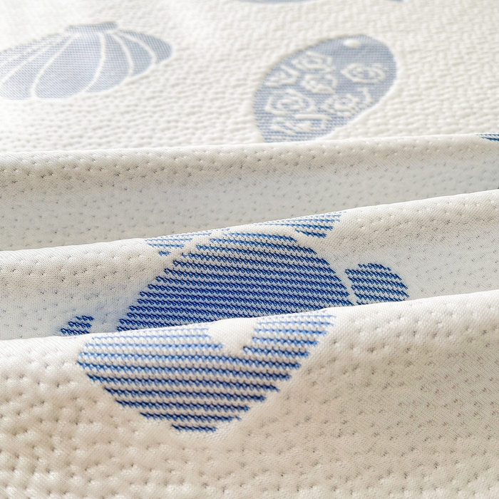 91家纺网 家纺一手货源 找家纺 （总）LIFE.丽芙 2025春夏季新品A类针织提花冰凉豆豆凉感枕头套机包边款（风格一）