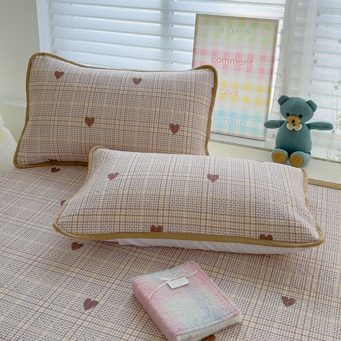 91家纺网 家纺一手货源 找家纺 赫梵茜 2025春夏新款锦氨凉感丝冰皮软席床盖夏被夏凉被空调被四件套 美拉德