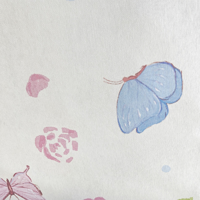 91家纺网 家纺一手货源 找家纺  （提供买家秀 爆款花型 不断货）2025新款600D小清新卡通印花冰丝凉席三件套系列 蝴蝶