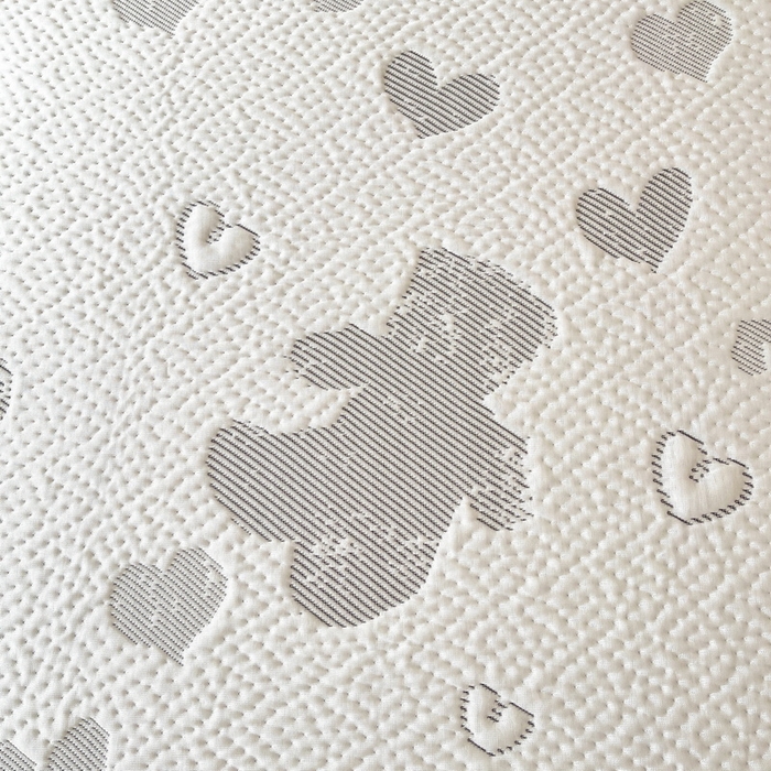 91家纺网 家纺一手货源 找家纺 LIFE.丽芙 2025春夏季新品A类针织提花冰凉豆豆凉感枕头套机包边款（风格一） 熊世界-灰