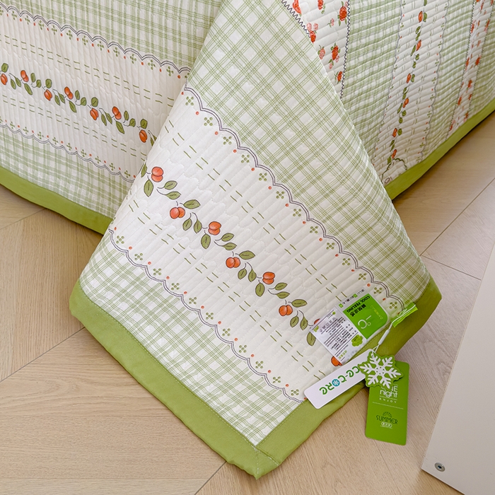 91家纺网 家纺一手货源 找家纺 赫梵茜 2025春夏新款无套路不墨迹锦氨凉感丝双面印花小冰皮夏被夏凉被空调被可机洗 青春色彩