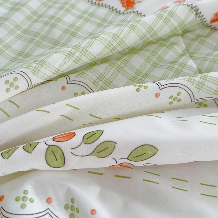 91家纺网 家纺一手货源 找家纺 赫梵茜 2025春夏新款无套路不墨迹锦氨凉感丝双面印花小冰皮夏被夏凉被空调被可机洗 青春色彩