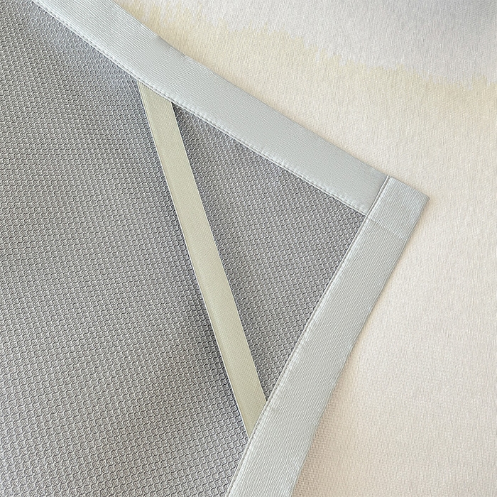 91家纺网 家纺一手货源 找家纺  （提供买家秀 爆款花型 不断货）2025新款600D小清新卡通印花冰丝凉席单件 渐变银