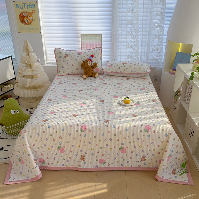 91家纺网 家纺一手货源 找家纺 赫梵茜 2025春夏新款无套路不墨迹锦氨凉感丝双面印花小冰皮夏被夏凉被空调被可机洗 甜美日记