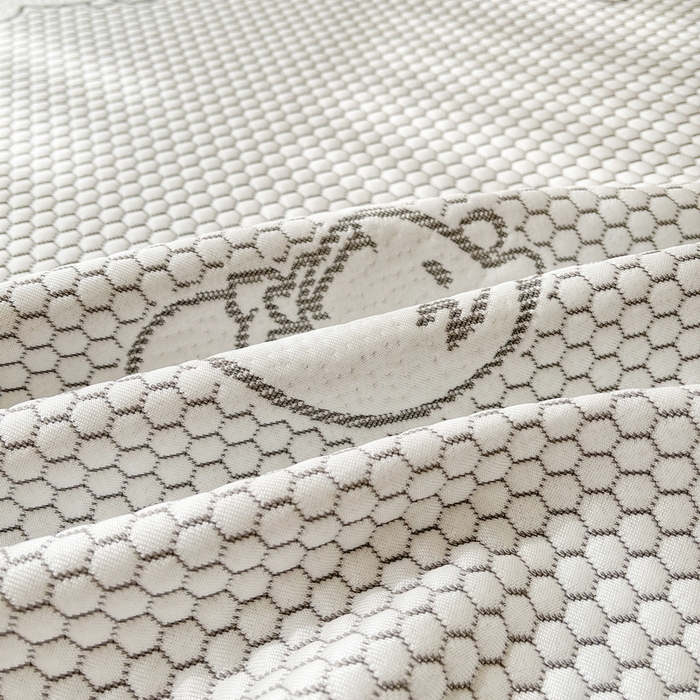 91家纺网 家纺一手货源 找家纺 LIFE.丽芙 2025春夏季新品A类针织提花冰凉豆豆凉感枕头套机包边款（风格一） 卡皮巴拉-灰