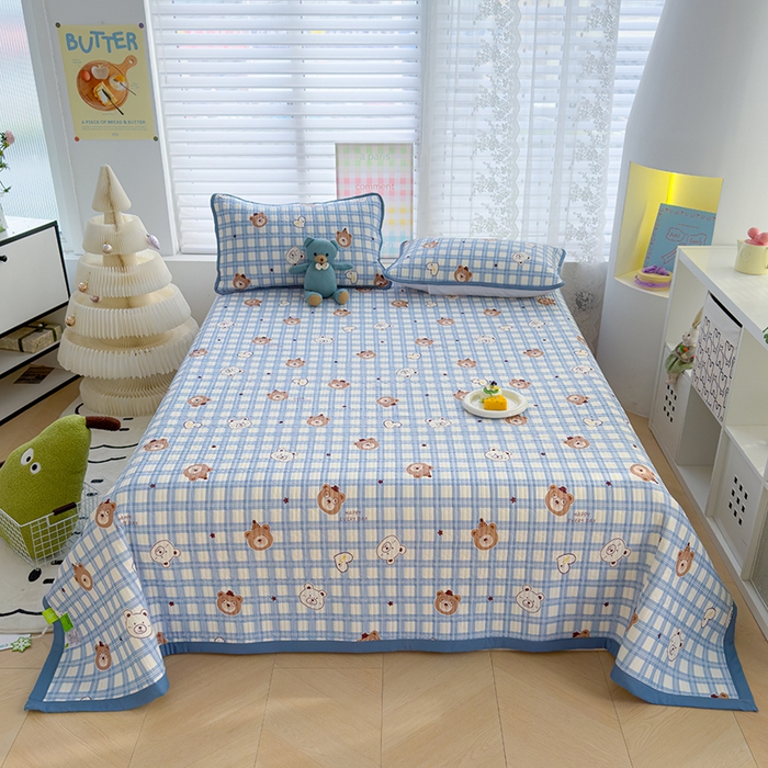 91家纺网 家纺一手货源 找家纺 赫梵茜 2025春夏新款无套路不墨迹锦氨凉感丝双面印花小冰皮夏被夏凉被空调被可机洗 熊博士