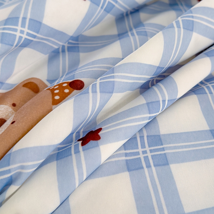 91家纺网 家纺一手货源 找家纺 赫梵茜 2025春夏新款锦氨凉感丝冰皮软席床盖夏被夏凉被空调被四件套 熊博士