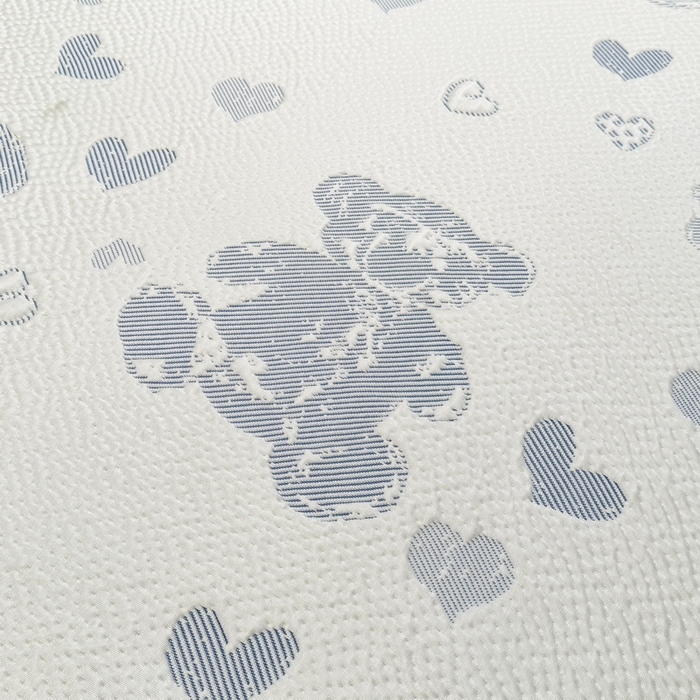 91家纺网 家纺一手货源 找家纺 LIFE.丽芙 2025春夏季新品A类针织提花冰凉豆豆凉感枕头套机包边款（风格二） 熊世界-海蓝