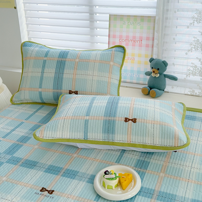 91家纺网 家纺一手货源 找家纺 赫梵茜 2025春夏新款锦氨凉感丝冰皮软席床盖夏被夏凉被空调被四件套 雅阁