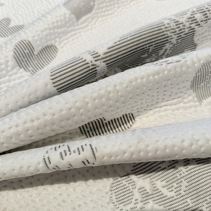 91家纺网 家纺一手货源 找家纺 LIFE.丽芙 2025春夏季新品A类针织提花冰凉豆豆凉感枕头套机包边款（风格二） 熊世界-灰