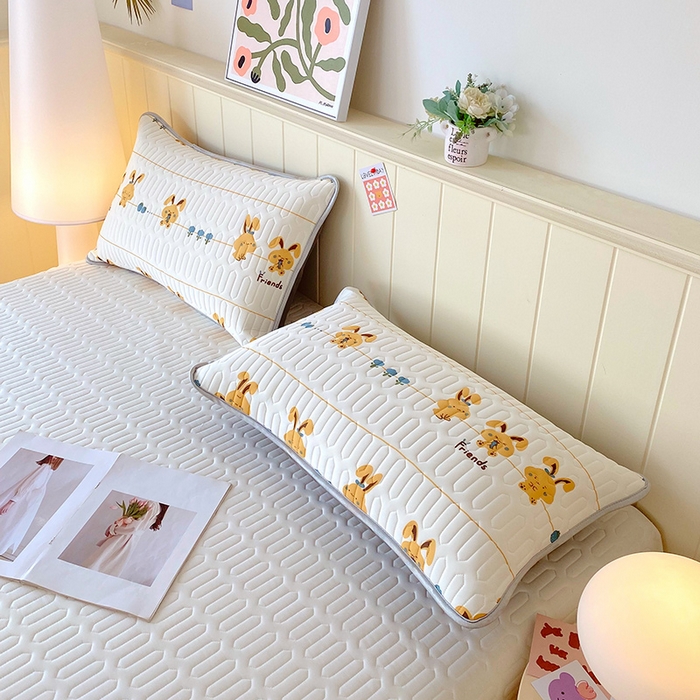 91家纺网 家纺一手货源 找家纺 （总）雨彤家纺 2025年新款A类凉感丝乳胶单人枕套