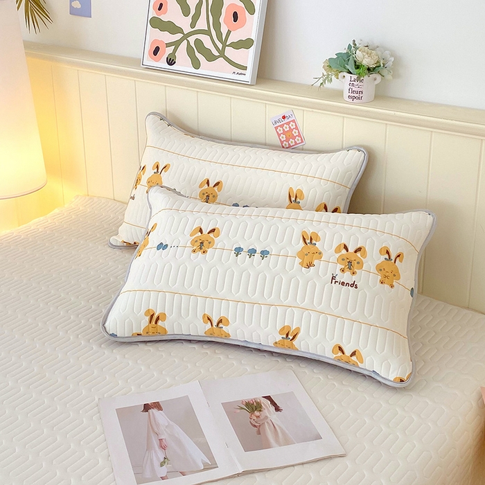 91家纺网 家纺一手货源 找家纺 （总）雨彤家纺 2025年新款A类凉感丝乳胶单人枕套