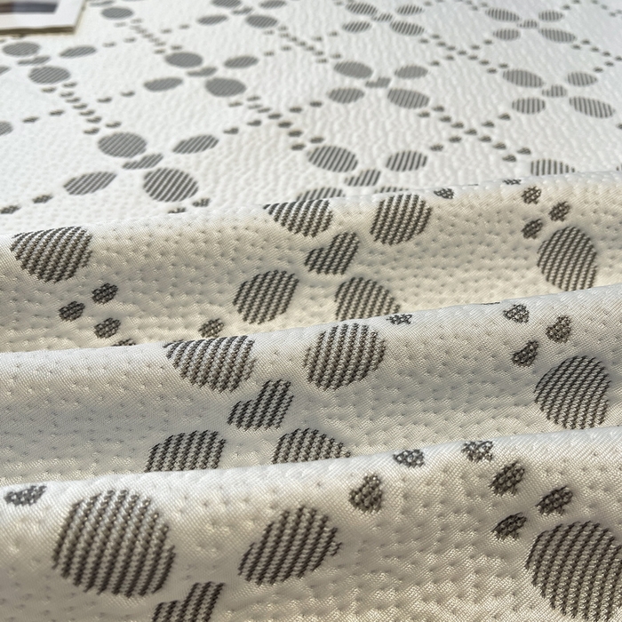 91家纺网 家纺一手货源 找家纺 LIFE.丽芙 2025春夏季新品A类针织提花冰凉豆豆凉感枕头套机包边款（风格二） 维塔-灰