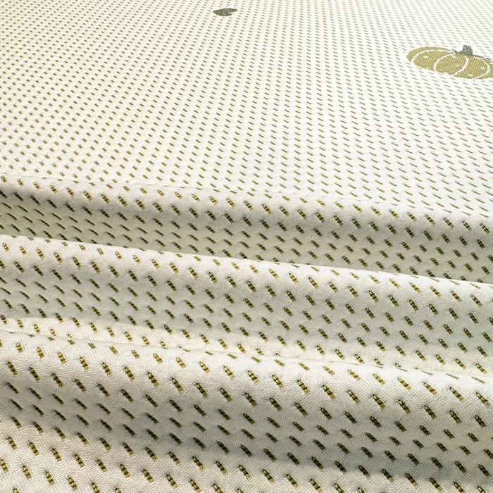 91家纺网 家纺一手货源 找家纺 LIFE.丽芙 2025春夏季新品A类针织提花冰凉豆豆凉感枕头套机包边款（风格二） 南瓜-绿