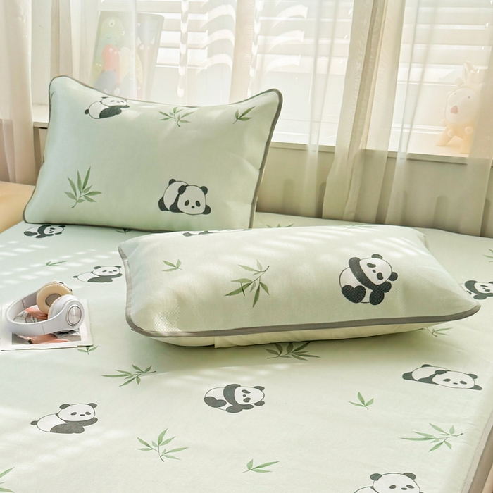 91家纺网 家纺一手货源 找家纺 （总）LIFE.丽芙 2025春夏季新品数码印花冰藤加厚枕头套机包边款（风格一）