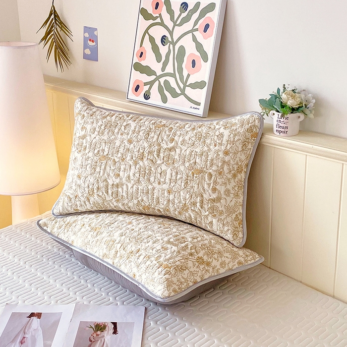 91家纺网 家纺一手货源 找家纺 雨彤家纺 2025年新款A类凉感丝乳胶单人枕套 繁花似锦