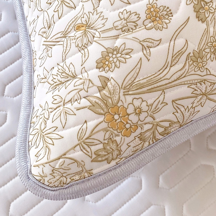 91家纺网 家纺一手货源 找家纺 雨彤家纺 2025年新款A类凉感丝乳胶单人枕套 繁花似锦