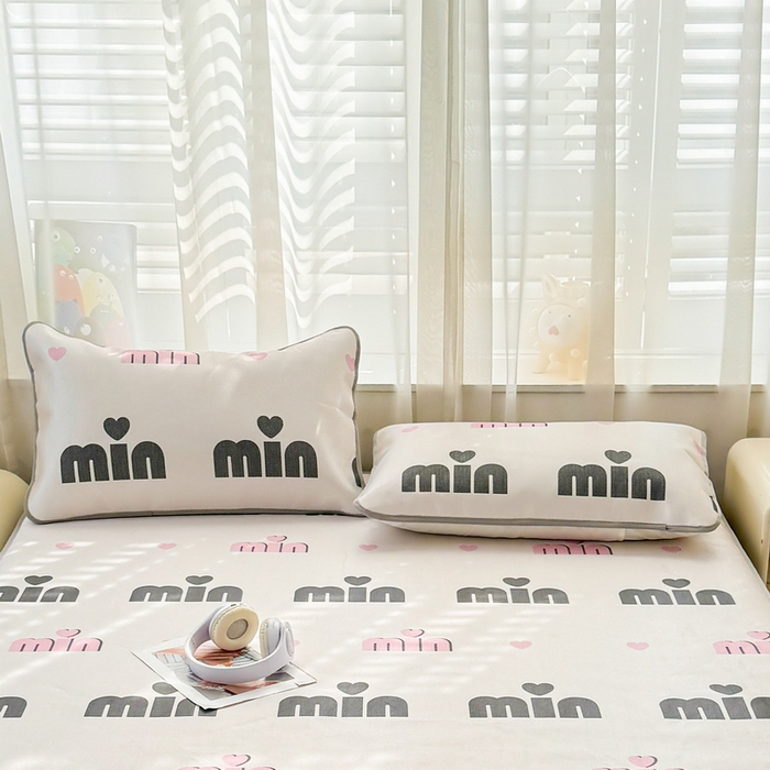 91家纺网 家纺一手货源 找家纺 LIFE.丽芙 2025春夏季新品数码印花冰藤加厚枕头套机包边款（风格一） 甜心粉