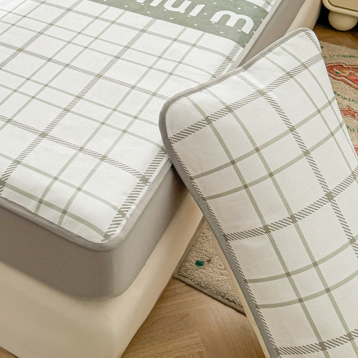 91家纺网 家纺一手货源 找家纺 LIFE.丽芙 2025春夏季新品数码印花冰藤加厚枕头套机包边款（风格一） 玛丽格