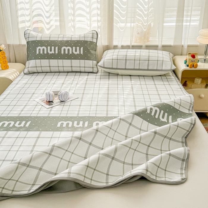 91家纺网 家纺一手货源 找家纺 LIFE.丽芙 2025春夏季新品数码印花冰藤加厚枕头套机包边款（风格一） 玛丽格